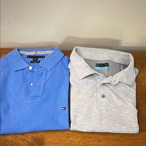 Tommy Hilfiger Light Blue Polo Shirt & PGA TOUR Size XL